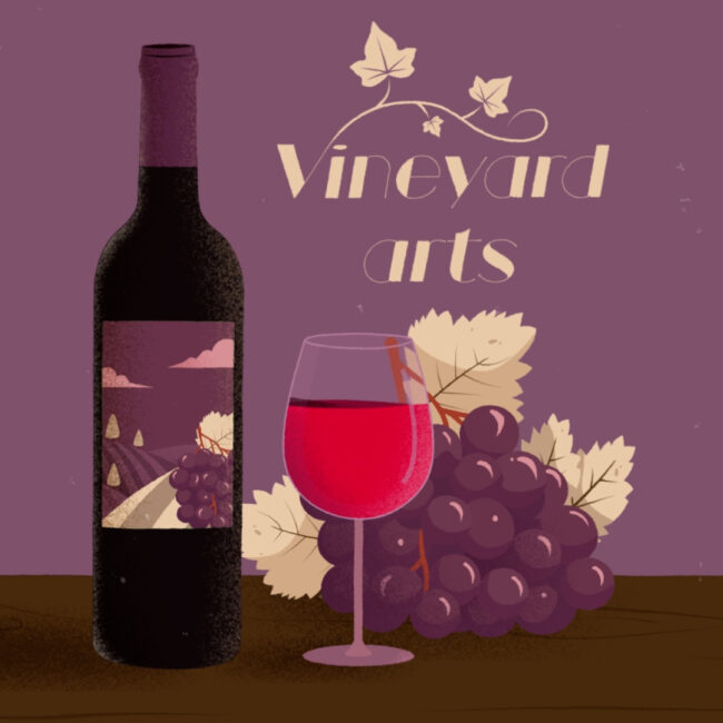 Cover of wine motion design video